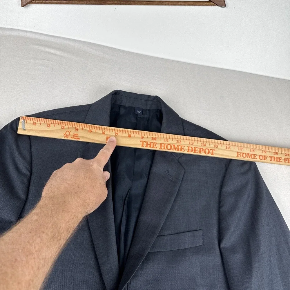 J Crew Thompson Mens Navy blazer Sport Coat  38R Wool Preppy Business Office